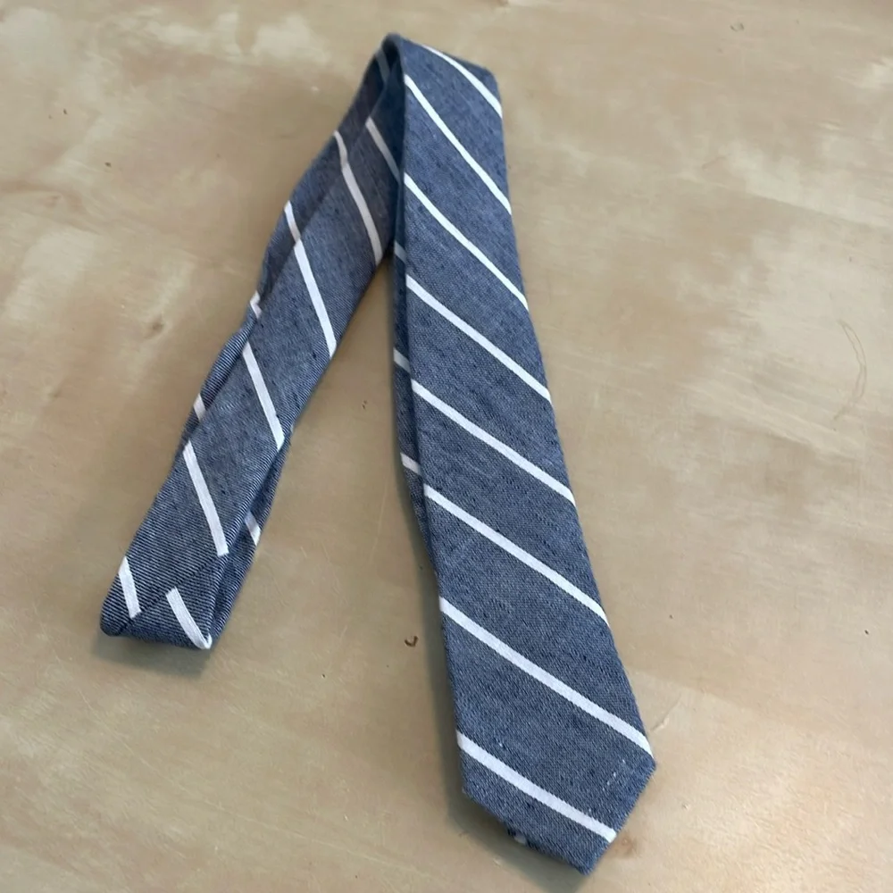 Crewcuts boys navy & white striped tie, sizes 2-7, 42”